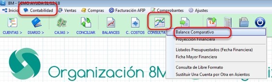 Balance Comparativo